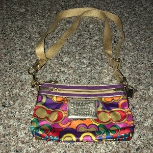 Coach mini crossbody bag in bold print